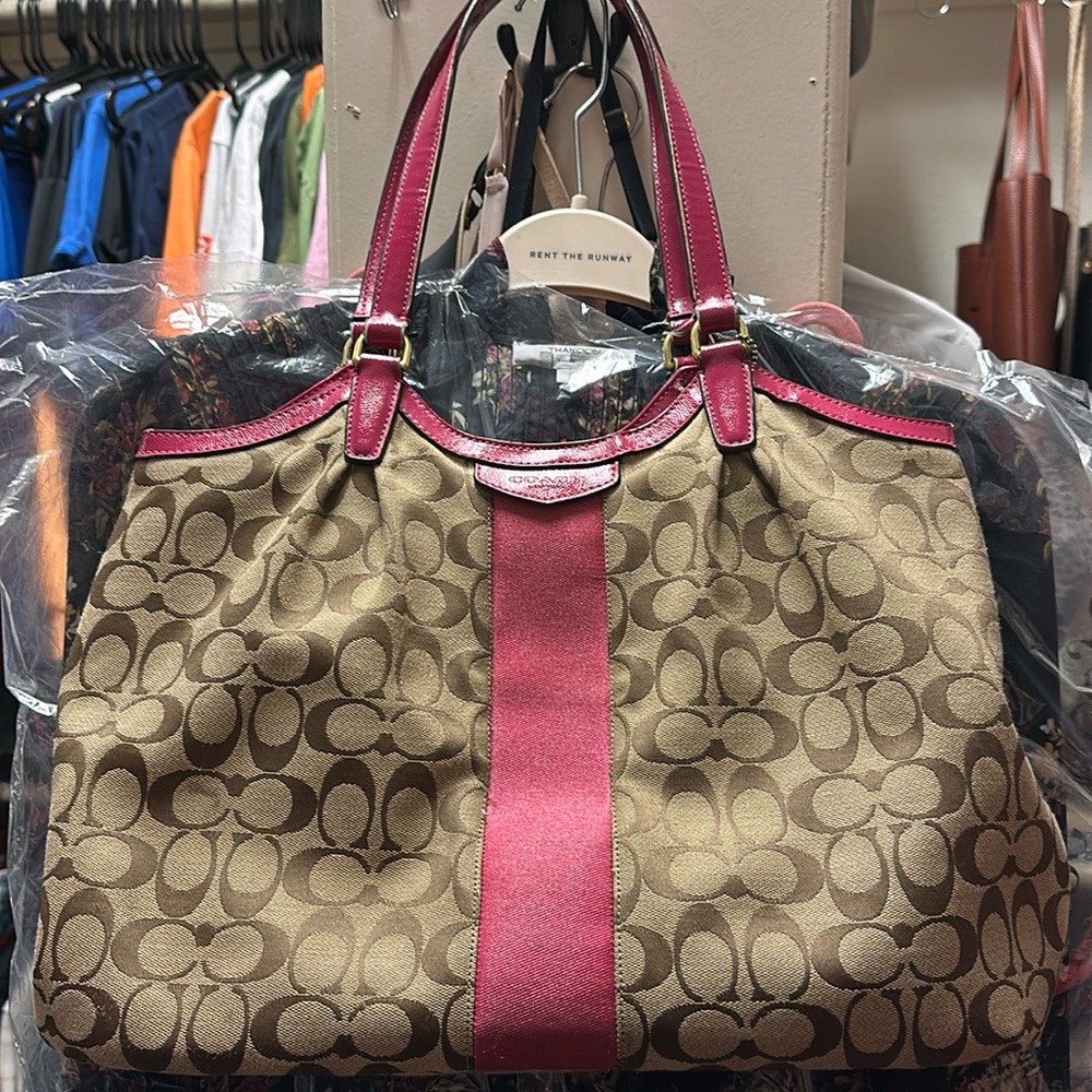 Coach Hobo Canvas Purse